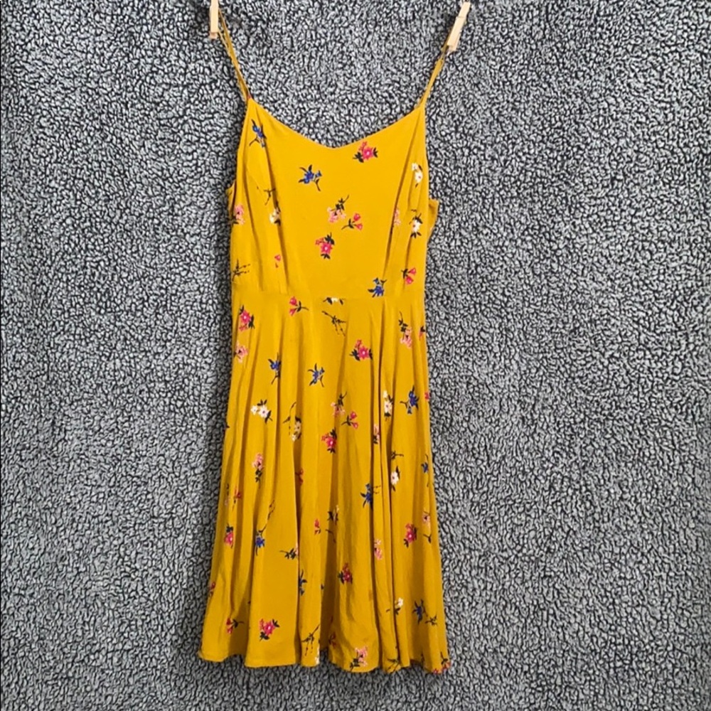 Yellow floral dress